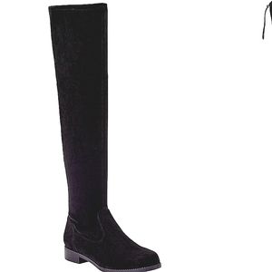 Over the Knee Black Boots - Size 7